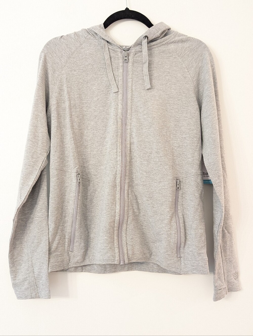 Coolibar Upf 50+ Sun Protection Full Zip Hoodie Jacket Gray Heather NWT Size S